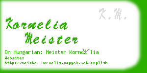 kornelia meister business card